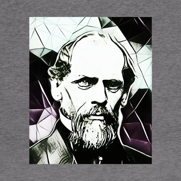 John A. Roebling Black and White Portrait | John A. Roebling Artwork 3 by JustLit